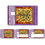 autocollants carte crédit yu gi oh violet multicolore illustrations brillantes adhésifs cartes jeu dimension