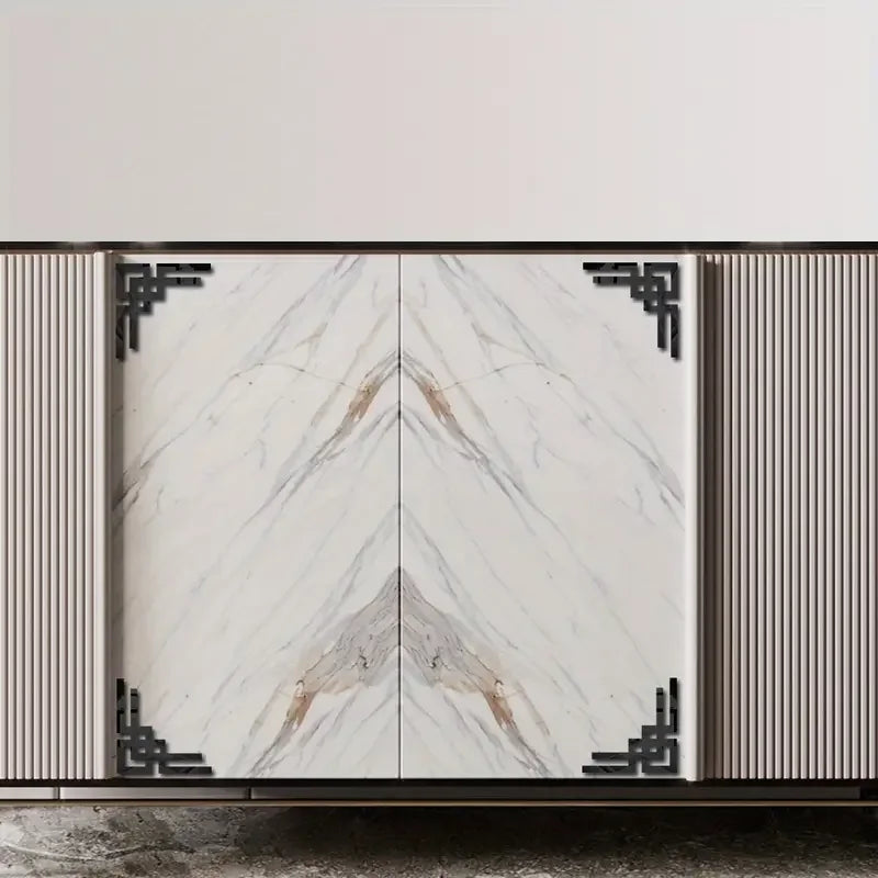 autocollant mural cadre décoratif géométrique moderne adhésif mur salon maison intérieur