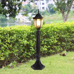 lampe sol led ip65 noir bronze texture métallique classique flux lumineux faible autonome