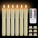 décoration intérieure moderne bougies led sans flamme blanc opaques télécommande pièces base plate