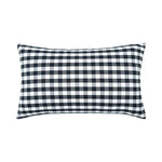 housse coussin noir blanc carreaux rayures moderne 30x50cm 45x45cm fixe décoration intérieur