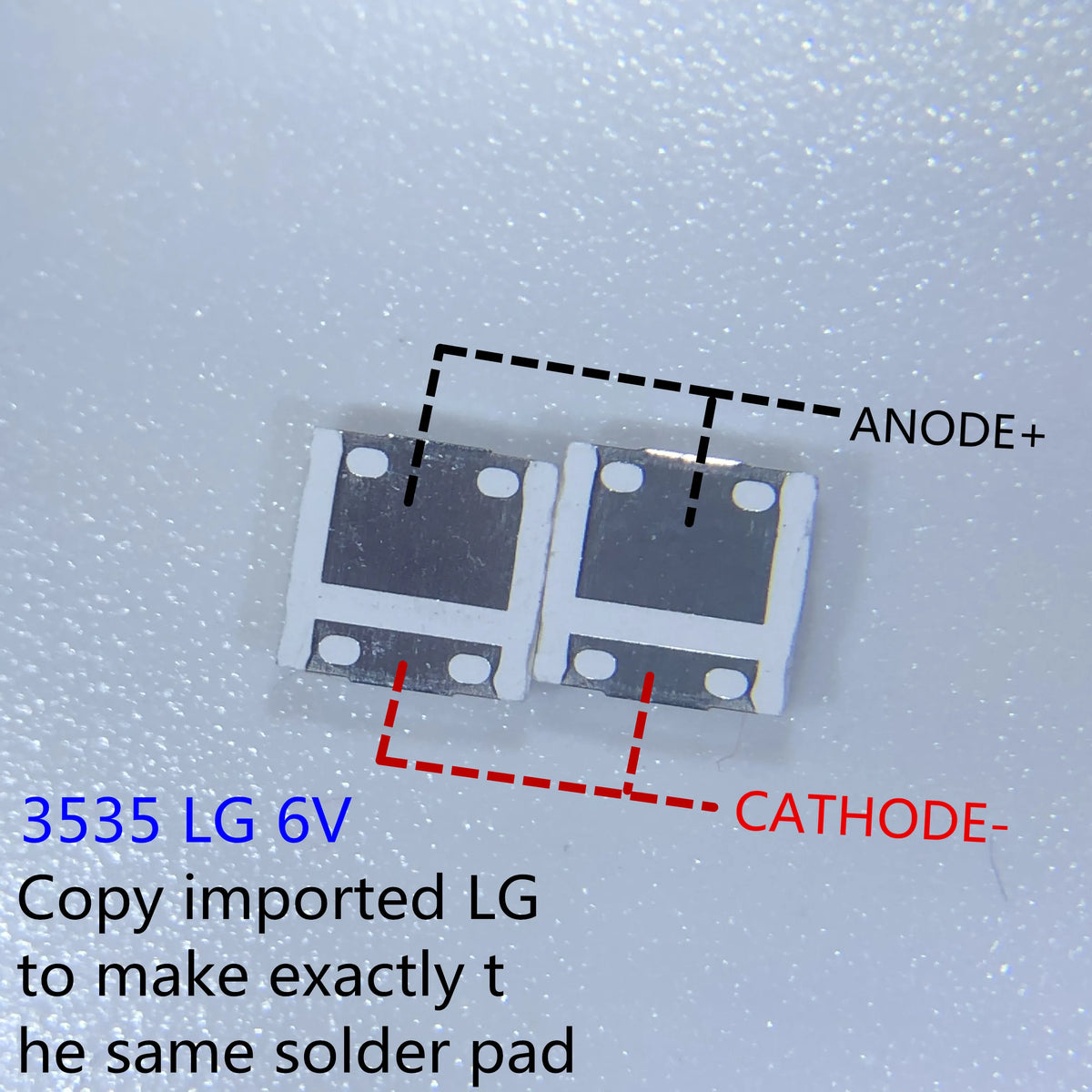 diodes led blanc 3535 réparation tv lcd backlight 6v 2w moderne