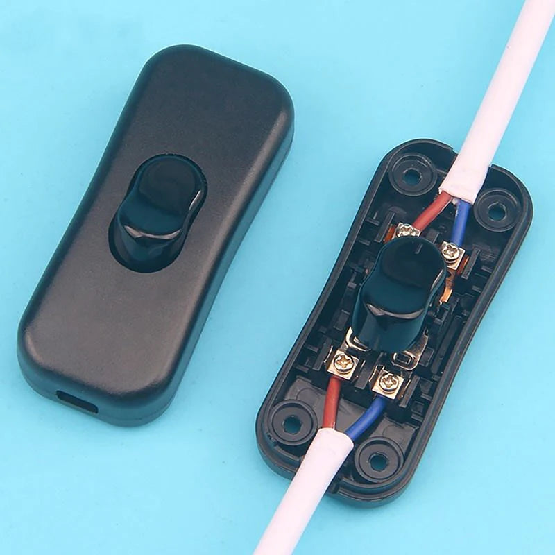 interrupteur mural blanc noir moderne câbles bleu rouge opaquet plastique