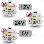 ampoules led 5v 12v 24v blanc chaud plaque 19mm diode carré moderne fixations vis