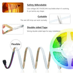 ruban led blanc lisse moderne adhésif 576 leds rgb 12v 24v 50000h