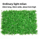 décoration murale moderne plante artificielle vert feuilles rondes herbe plastique extérieur intérieur accrochable haute