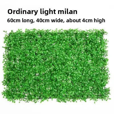 décoration murale moderne plante artificielle vert feuilles rondes herbe plastique extérieur intérieur accrochable haute
