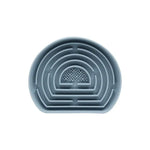 bol nourriture chien silicone vert bleu rose rayures horizontales grille perforation minimaliste