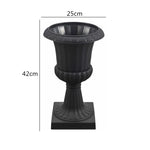 vase noir blanc rayures horizontales intérieur extérieur décoration jardin maison