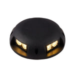 lumière extérieure led moderne aluminium noir surface texturée ip65 deux faisceaux 8w minimaliste