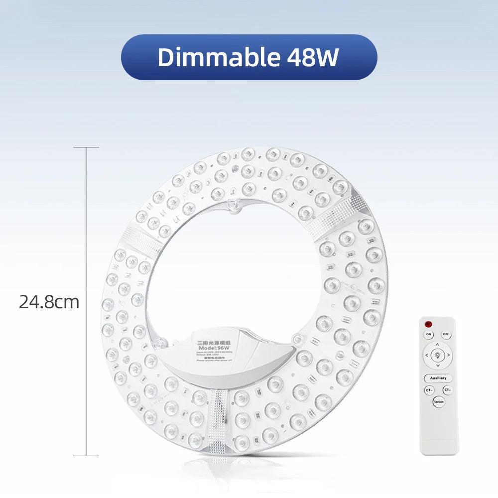 panneaux lumineux led module blanc moderne 120w 30w 48w dimmable 6500k