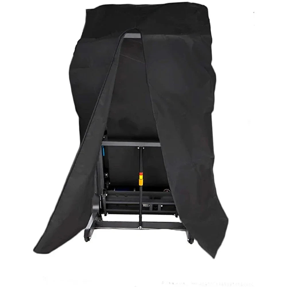 tapis roulant protection housse noir polyester anti poussière moderne drawstring 160cm 95cm