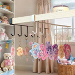 présentoir rotatif bois clips porte clés figurines animales multicolores peluche dessins animés bijoux finition