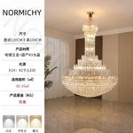 lustre cristal doré suspension salon hall lumière classique 20 sources 90v 260v