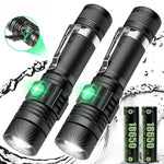 torches led rechargeables tactiques zoom ip65 camping outdoor deux pièces