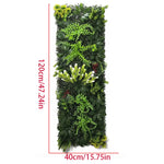 panneau mural végétal artificiel moderne 120cm 40cm feuilles vertes naturelles intérieur