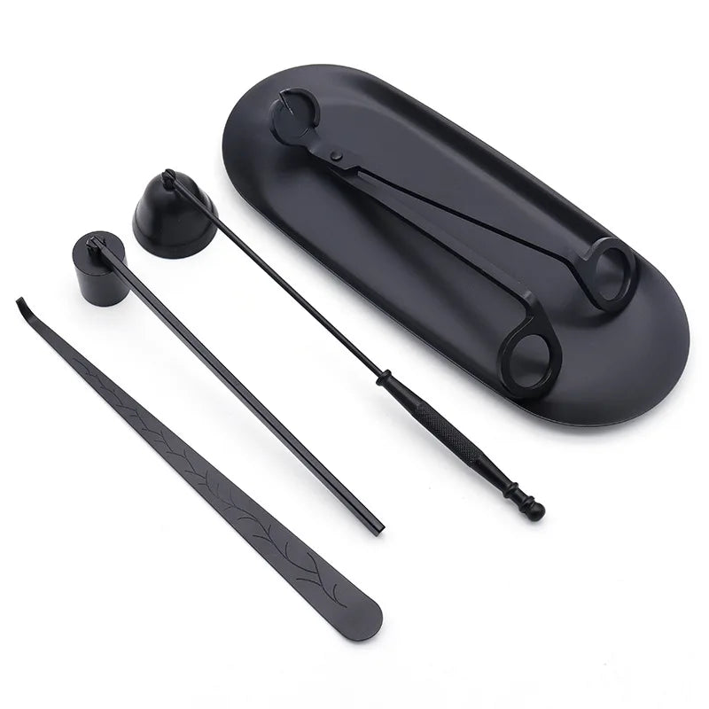 pince épaisseur variable métal noir moderne motifs géométriques boîte rangement outil fabrication bougies gadget