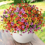bouquet fleurs artificielles violettes roses intérieur décoration moderne minimalisteiaux mariage pendaison crémaillère