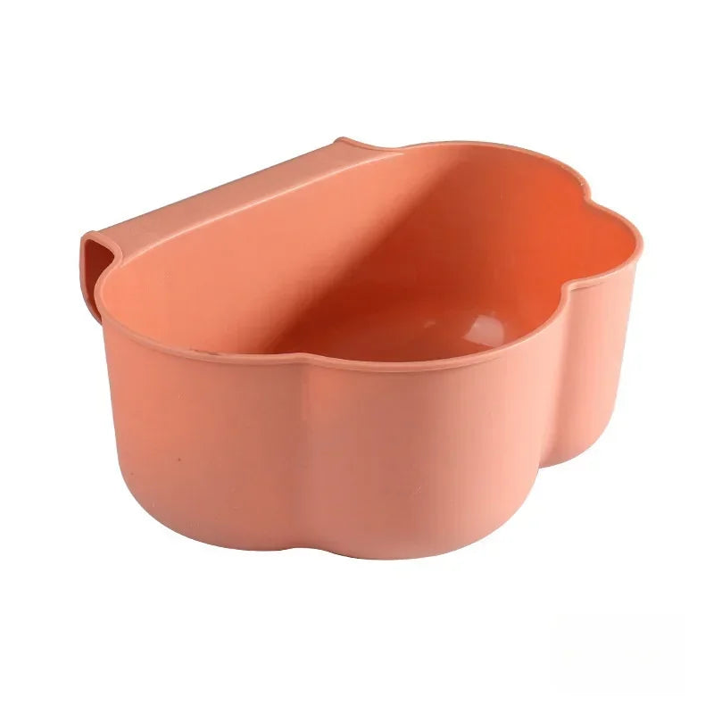 bac légumes moderne plastique respectueux l'environnement bleu orange beige opaque adhésif 23x18x9cm