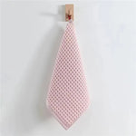 serviettes coton absorbantes rapide toilette face moderne rose clair gris blanc jaune doré texture