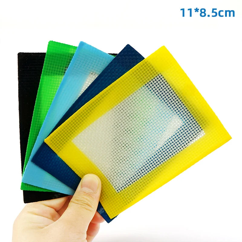 grilles cuisson silicone vert bleu jaune maille fine moderne adhésif 20cm rond 11x85cm
