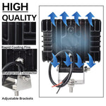 projecteurs led noirs modernes 150w 120w ip67 inondation vis fixés câbles éclairage travail