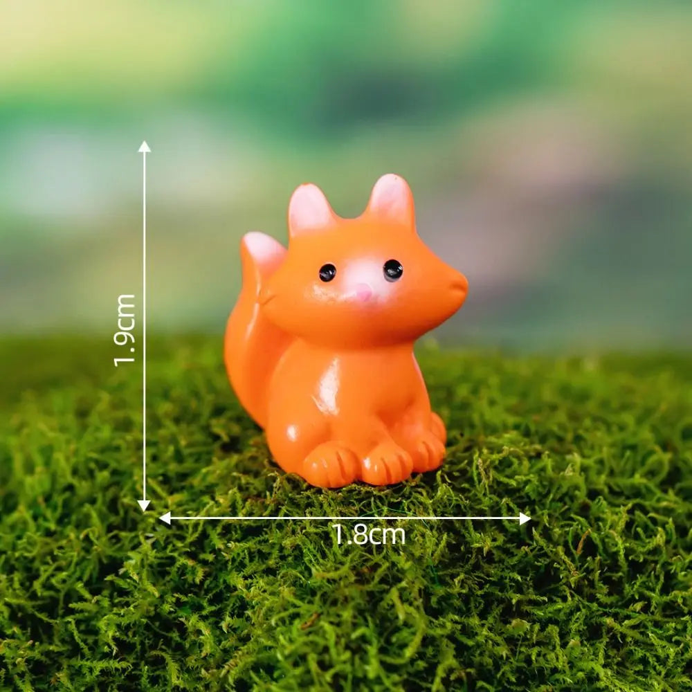 miniatures animaux cartoon blanc rose vert jaune gris bleu marron