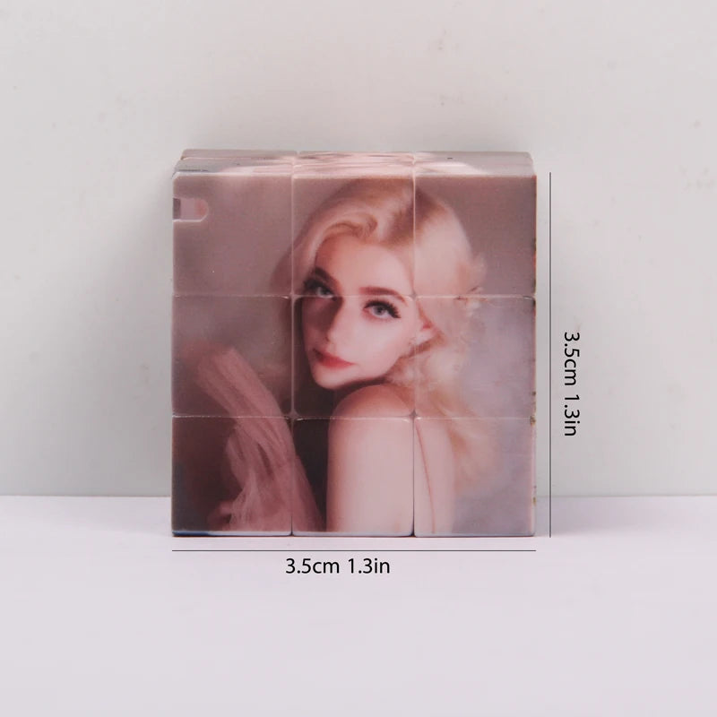 cube blanc rose photos imprimées moderne adhésif décoration personnelle impression uv