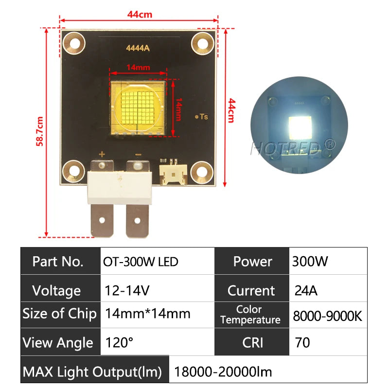 puce led 40w 60w 80w 120w 150w 300w 400w noir carré points dorés moderne