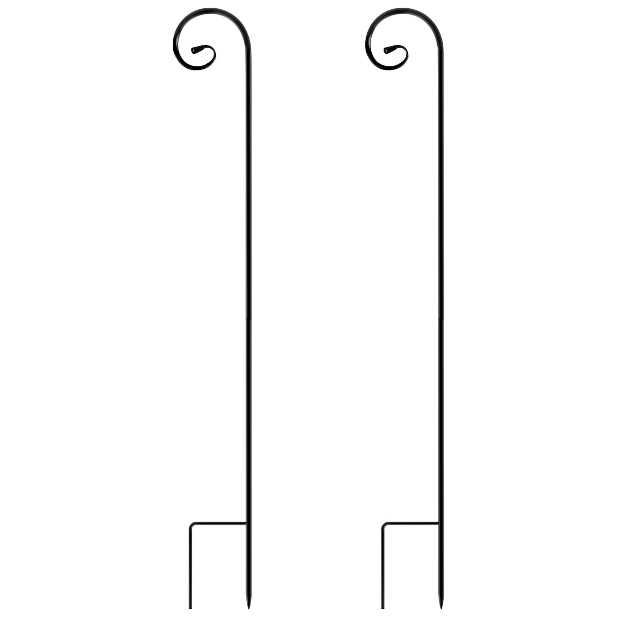 supports décoratifs métal noir suspendu plantes mangeoires oiseaux vintage extérieur pièces