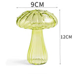 vases champignons transparents couleurs or bleu rose vert rouge jaunes moderne minimaliste