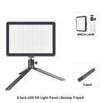 lampe led photo noir modulaire trépied réglable 12 pouces cct 2800k 9000k cdi 100