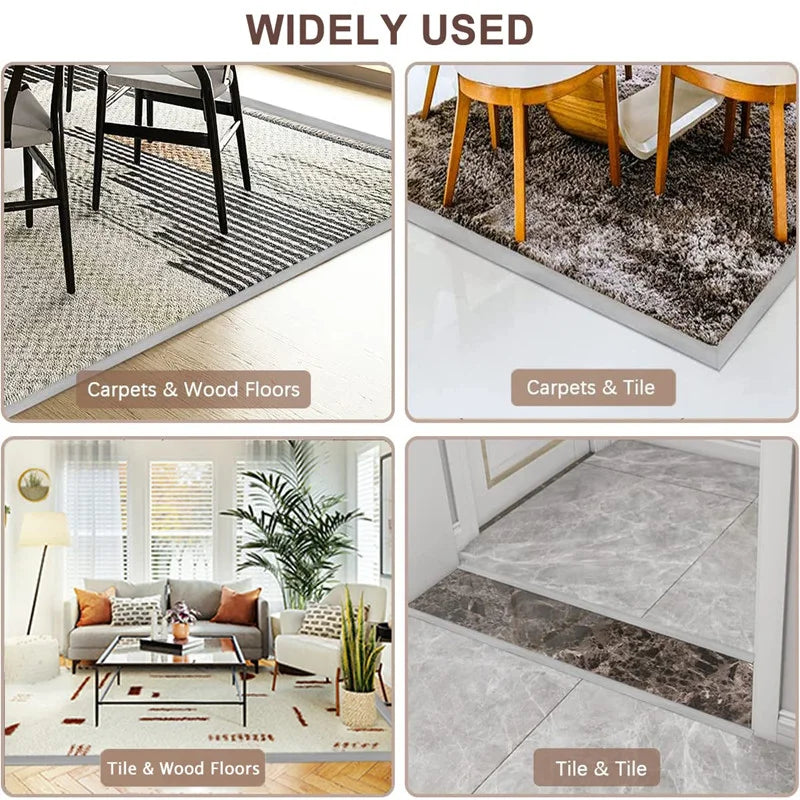 bande transition sol pvc autoadhésive noir beige moderne 3mm 7mm 12mm