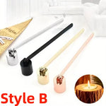 couvercle eteignoir bougie forme cloche métal noir doré argent moderne décor spa yoga aromathérapie