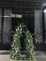 rideau argenté moderne élégant mariage banquet scintillant 1.5m 2m 2.5m 3m