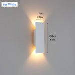 lumière led applique murale moderne étanche ip65 18w blanc noir adhésiveextérieur