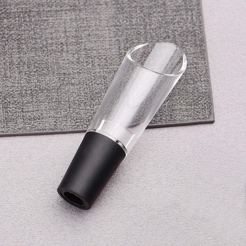 verseur vin transparent moderne accessoire bar outil aérateur bouchon stoppeur carafe minimaliste tire bouchon