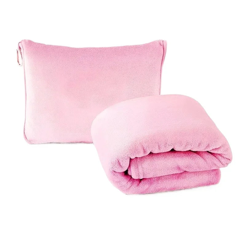 couverture velours corail portable anti boulochage voyage pique nique sac rangement gris compact