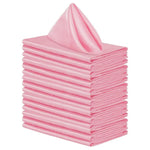 serviettes table violet rose bleu marine vert clair satinées modernes élégantes réutilisables polyester coton