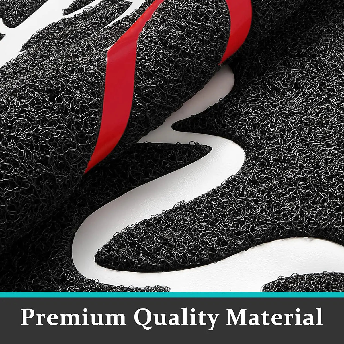 Détail du tissu en microfibre absorbante du paillasson