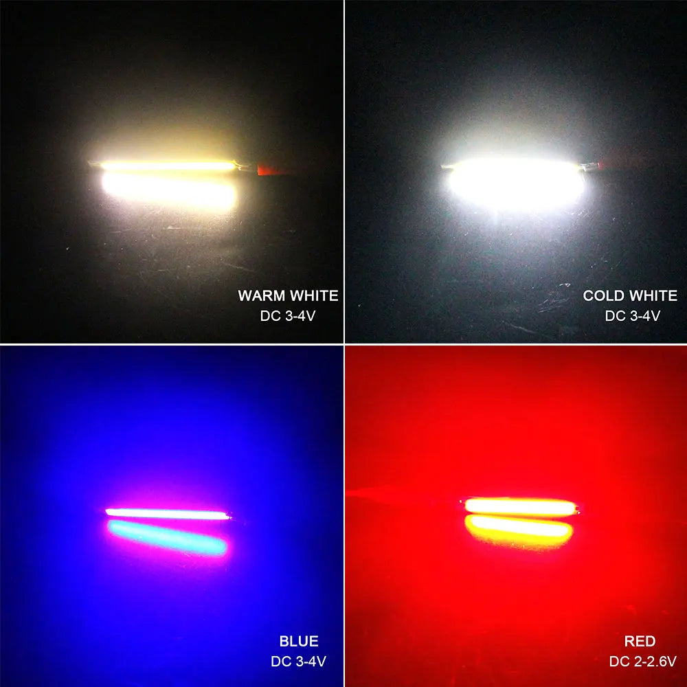 LED COB 60mm blanc chaud froid bleu rouge 120° modernes 50000h