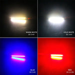 LED COB 60mm blanc chaud froid bleu rouge 120° modernes 50000h