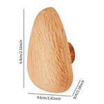 patère murale moderne boutons meuble bois clair grain bois adhésif utilisation multiple porte manteau