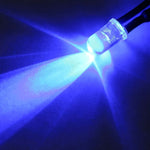 diodes led rouges noires transparentes 5mm 3mm câbles pack 10 pièces