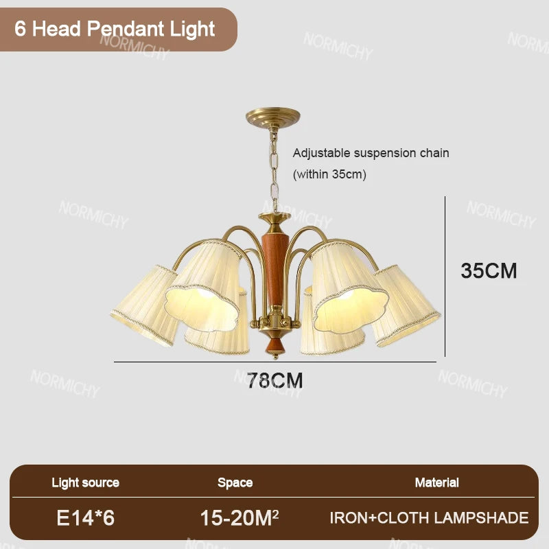 lampe suspendue or plissée classique ampoules abat jour vintage chambre salon