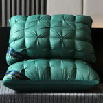 oreiller lit rectangulaire coton blanc motif relief moderne sommeil doux confort