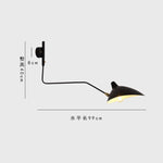 lampe murale moderne noire fixée mur sans LED 90 260V flux 249 2000 lumens