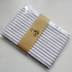 serviettes table coton rayures gris clair blanc absorption rapide séchage rapide moderne cuisine utilisation