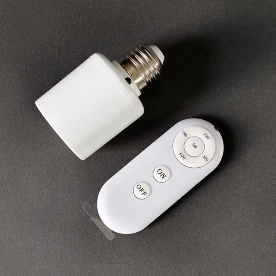 interrupteur sans fil timer 60w e27 led adaptable remote control moderne minimaliste 110v 220v
