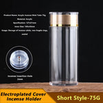 tube encens acrylique transparent hermétique couvercle détachable moderne rangement portable respectueux environnement